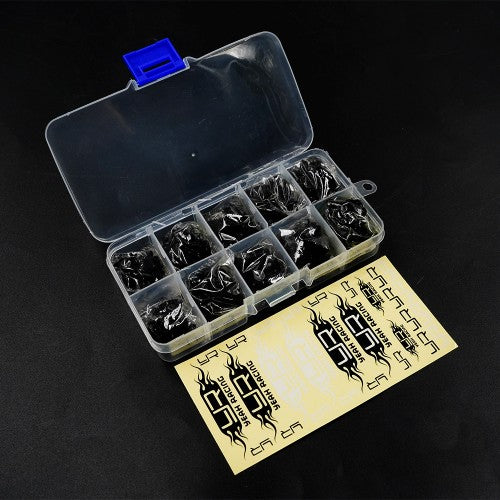 Vis en acier au carbone de classe 10.9, assortiment de 300 pièces avec mini-boîte