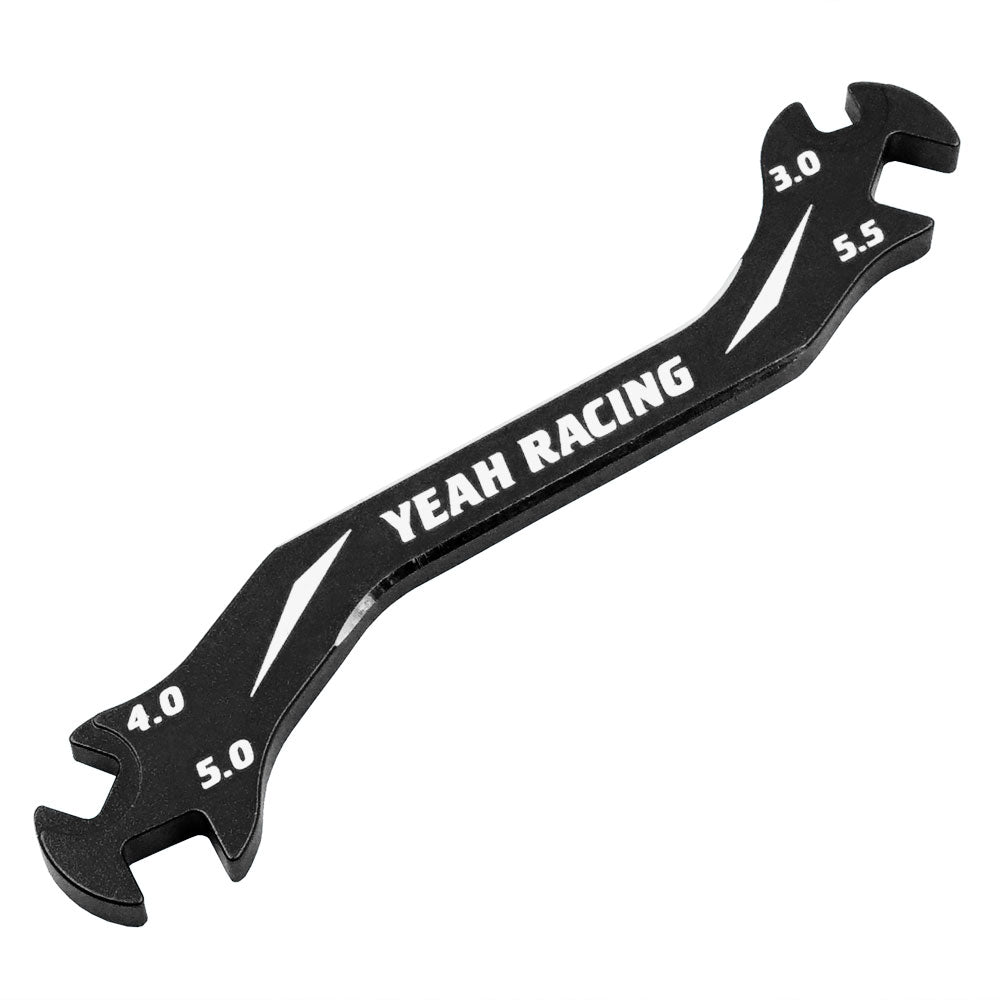 Clé à tendeur en aluminium 7075, 3 mm, 4 mm, 5 mm, 5,5 mm, noire