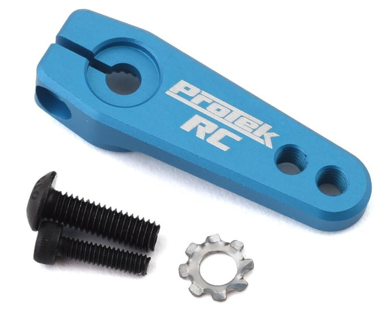 Aluminium Servo Horn flach klemmbar blau RC (25T-ProTek)