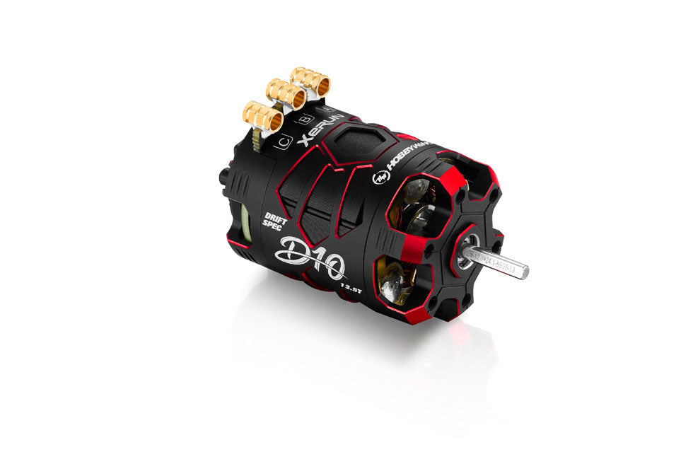 Hobbywing XeRun D10 13.5T Motor for Drift - RED - RCXX - rc racing for professionals