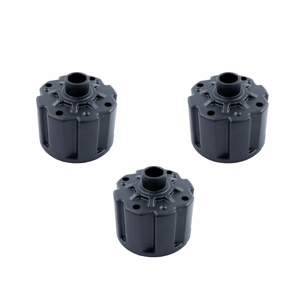 Tekno Differential Case (f/c/r, composite, fits TKR5150/B, 3pcs) - TKR5113B