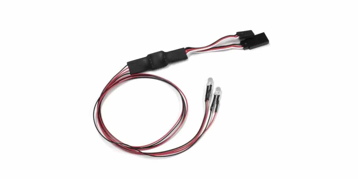 Kyosho Beleuchtungssatz 4 LED (Diam=5/L=400) 2x Weiss