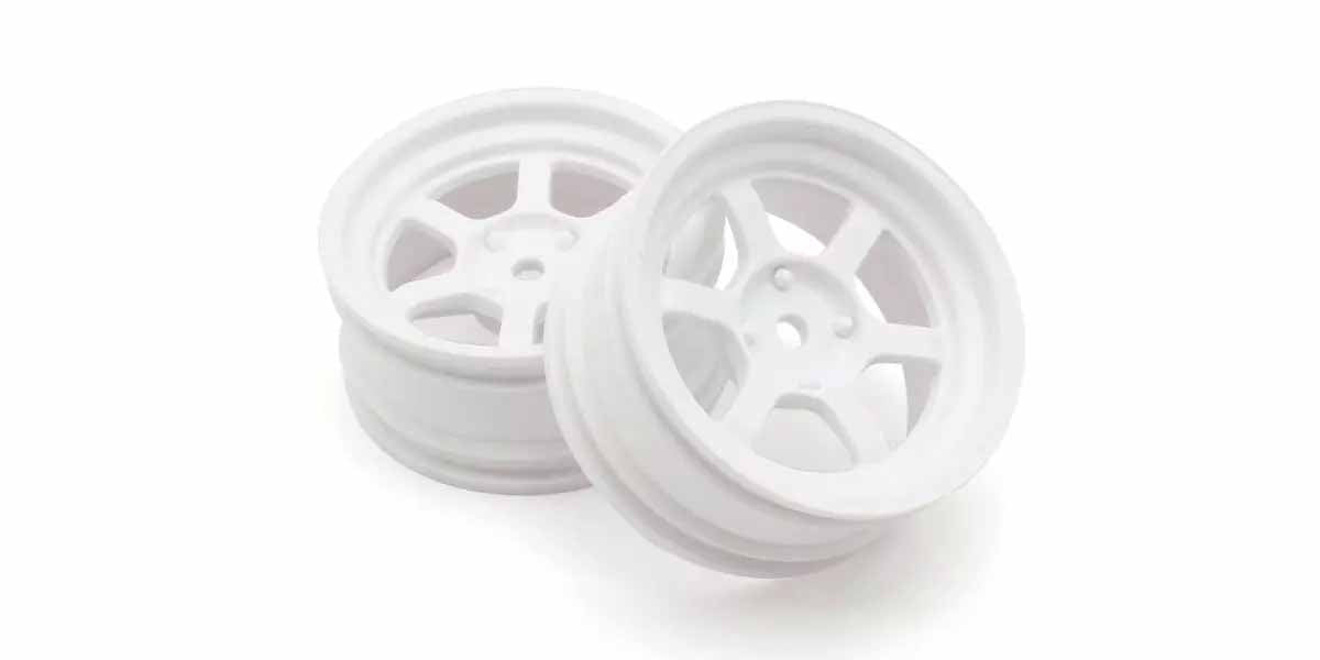 Felgen 1:10 Kyosho Fazer FZD2 Rays TE37V Offset 5mm (2) Weiss