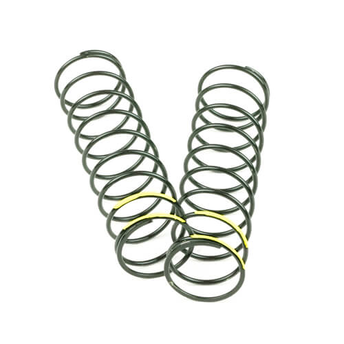 Tekno Shock Spring Set (rear, 1.5 x 10.0T, 3.59lb/in, 83mm, yellow) - TKR6032B