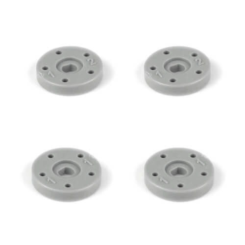 Tekno Shock Piston Set (5x1.1, 5x1.2, flat/flat, 13mm, 4pcs) - TKR6705E