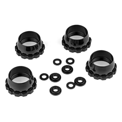 Tekno Shock Adjustment Collar and Guide Set (for 16mm springs, 13mm shocks) - TKR6730