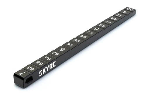 Jauge de garde au sol SkyRC 3,8–7 mm en aluminium noir