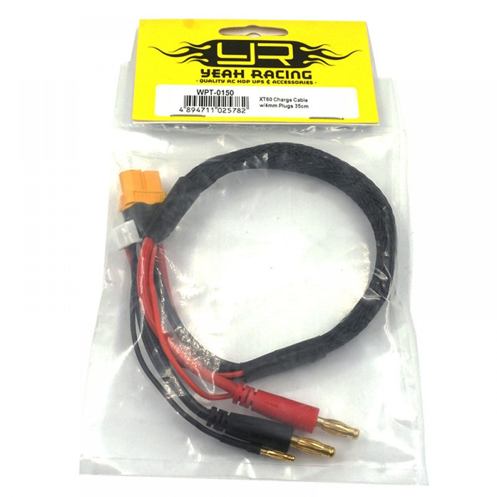 Câble de charge XT60 avec prises 4 mm, 35 cm