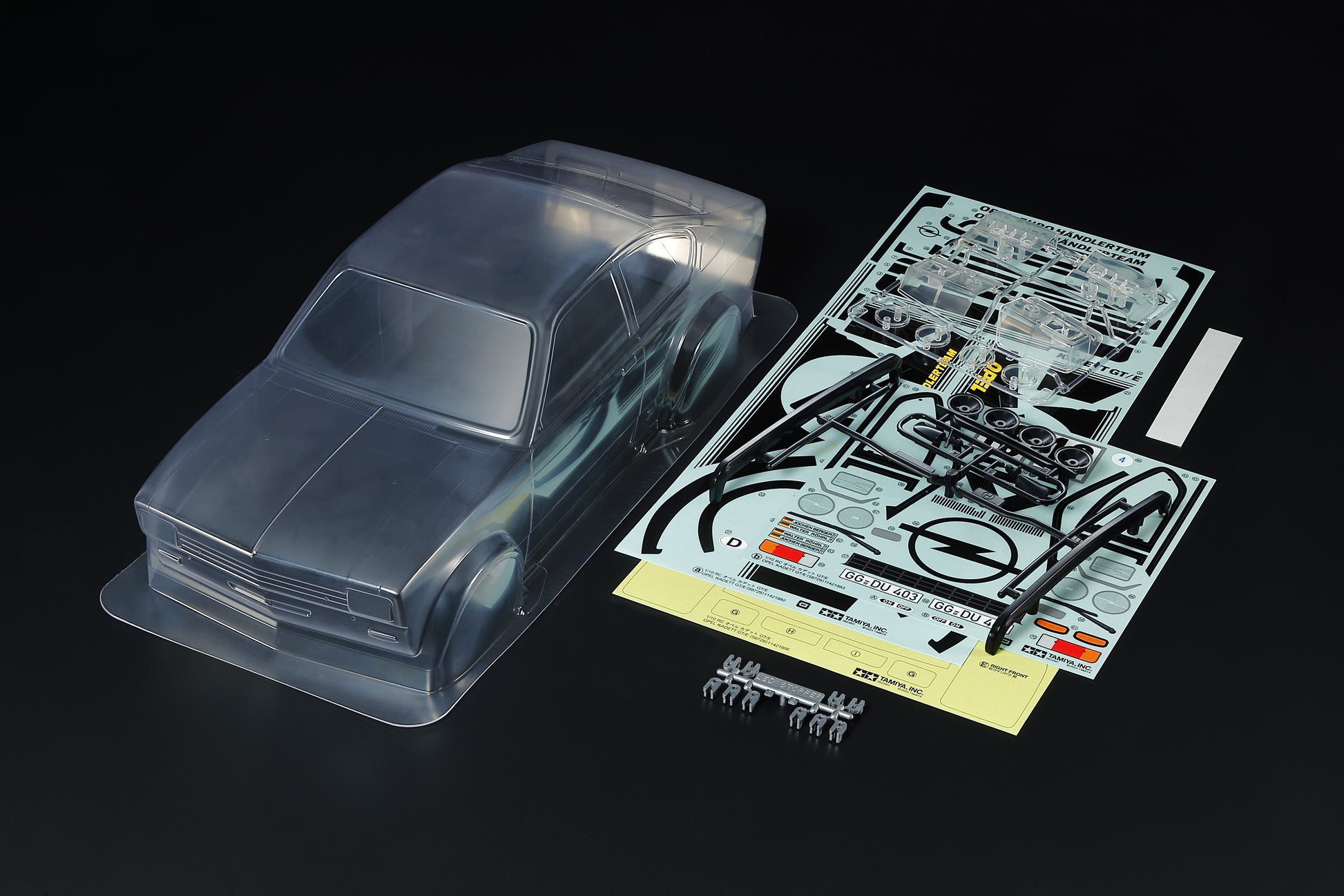 Tamiya 1/10 R/C Opel Kadett GT/E Body Parts Set - RCXX - RC Racing Shop | RC Models | Tuning & Spare Parts for Professionals