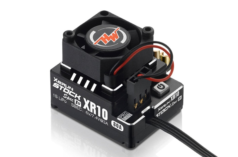 Hobbywing XeRun XR10 Stock Spec 1S 80A - Black - RCXX - rc racing for professionals