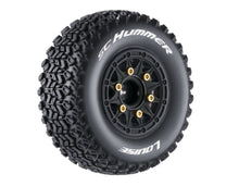 SC-Hummer Reifen soft auf Felge schwarz 12/14/17 mm (2) LOUISE 1/10 Short-Course (tauschbare Radmitnehmer)
