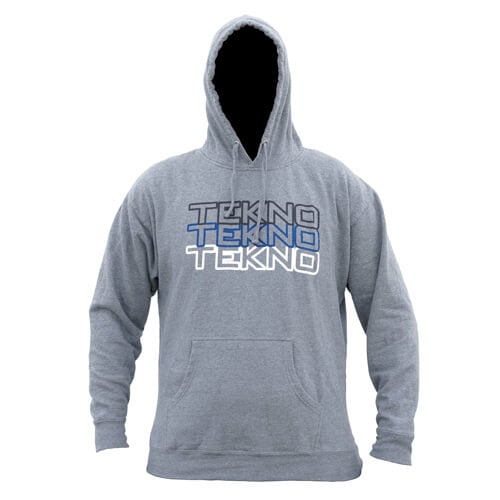 Tekno Tekno RC Pull Over Hoodie (stacked logo, gray, x-large) - TKRHOODIE06XL