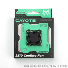 Crest X/X Evo Aluminium Lüfter 25x25x10mm  CAYOTE (Aurora Grün)