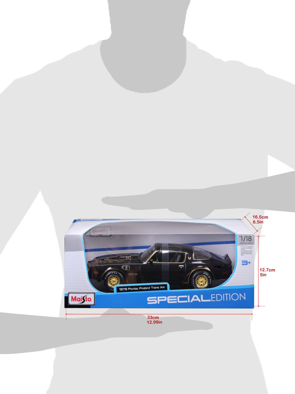 Pontiac Firebird Trans Am 1978 1/18 schwarz - RCXX - RC Racing Shop | RC Models | Tuning & Spare Parts for Professionals