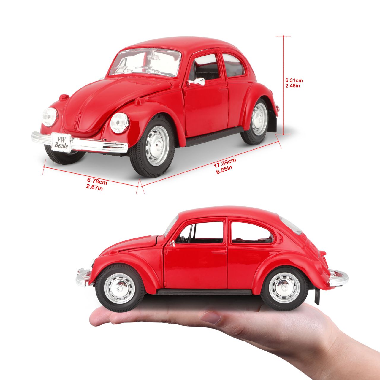 Volkswagen Käfer 1/24 rot - RCXX - RC Racing Shop | RC Models | Tuning & Spare Parts for Professionals