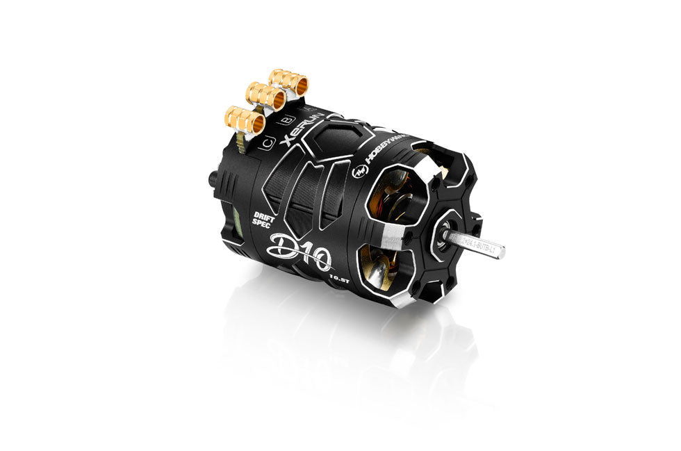 Hobbywing XeRun D10 13.5T Motor for Drift - Black - RCXX - rc racing for professionals