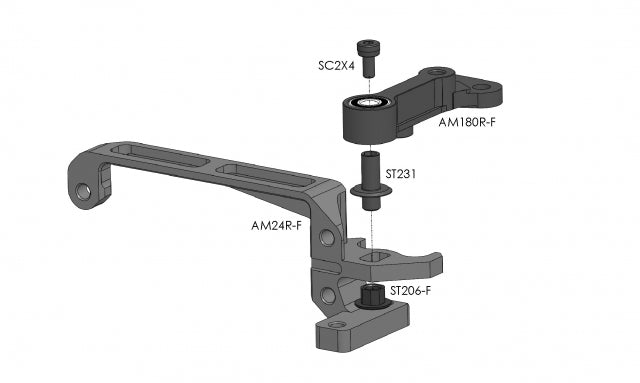 Awesomatix FSS Forward Shifted Servoholder set (1) - FSS - RCXX - RC Racing Shop | RC Models | Tuning & Spare Parts for Professionals