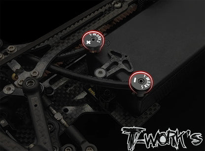 T-Works EA-040-4-BB Polarity Heatsink Connector 4mm (2) - Black/Black - RCXX - rc racing for professionals
