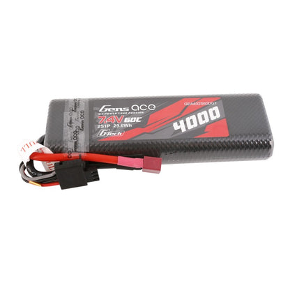Batterie LiPo 2S 7,4 V - 4000 mAh - 60C (Deans) GensAce Bashing, 139 x 47 x 23 mm, 225 g, G-Tech