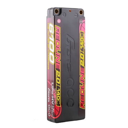 Batterie GensAce Redline 2.0 Low Prof 2S HV 7,6 V - 140 °C - 6100 139 x 47 x 18,5 mm 226 g