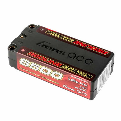 Batterie GensAce Redline 2.0 Shorty 2S HV 7,6 V - 140 C - 6500 mAh 96 x 47 x 25 mm 230 g