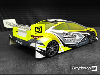 Bittydesign HYPER-200 1/10 IC Nitro Body - 200mm - BDTC-200HYP