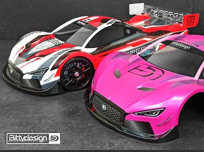 Bittydesign HYPER-GT8 1/8 GT Body - 325mm - BDGT8-HYP