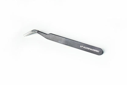 Koswork Bent Tweezers 1.5 mm Thick Version – Präzisionspinzette für Kleinteile