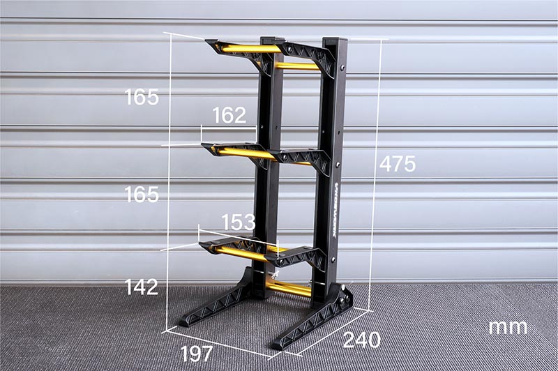 Présentoir pour voitures radiocommandées (pour 3 modèles) 200 x 240 x 475 mm
