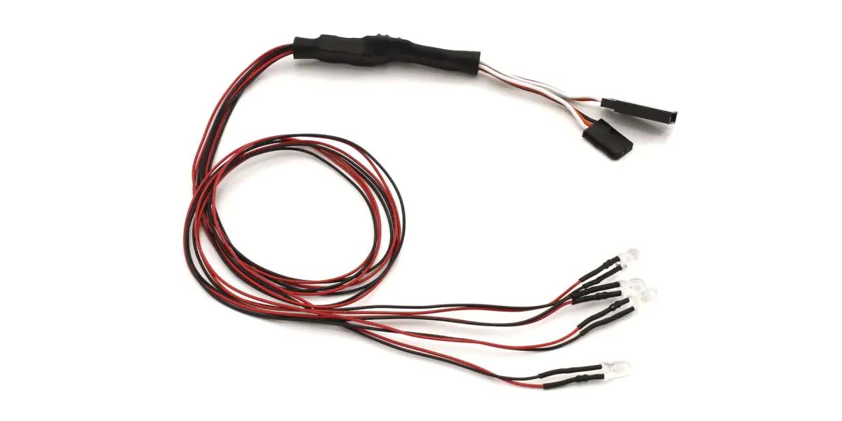 Kyosho Beleuchtungssatz 4 LED  (Diam=5/L=400) 4x Rot