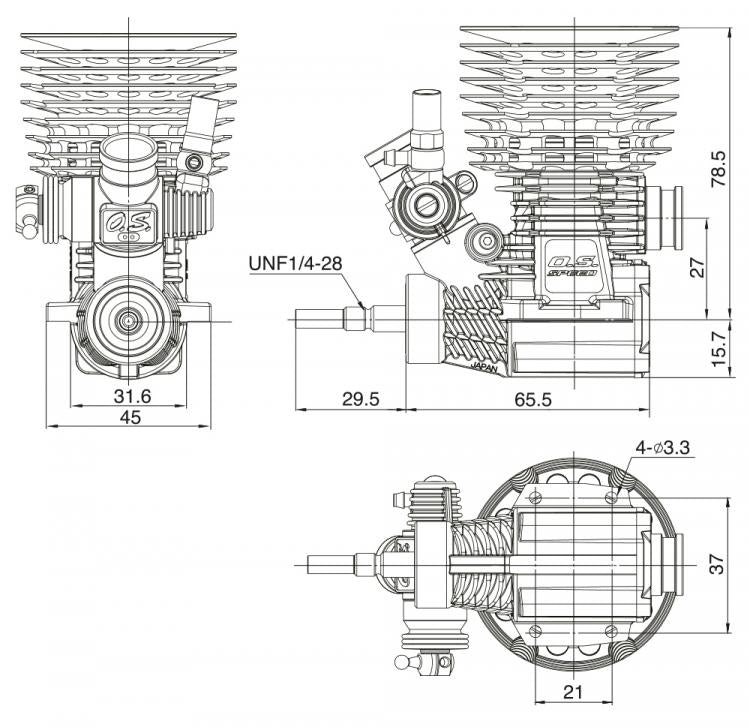 O.S. SPEED B2105 ONGARO W.C. V3 - OS-1EK02 - RCXX - RC Racing Shop | RC Models | Tuning & Spare Parts for Professionals