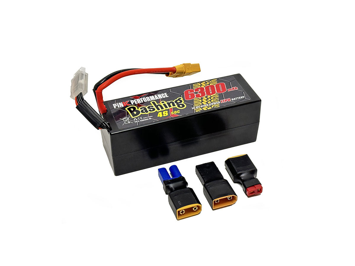 Pink Bashing LiPo 4S 14.8V-6300-50C (Multi) 139x47x49mm 600g