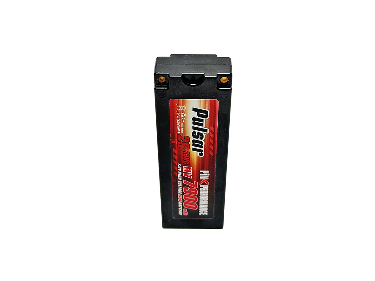 Batterie LiPo Pulsar 2S 7,6 V 7900 mAh 130C (5 mm) rose haute performance, dimensions : 139 x 47 x 26 mm, poids : 318 g