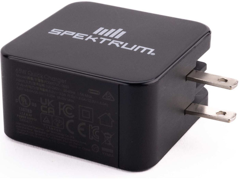 Spektrum 65W USB-C GaN Power Supply EU - SPMX-1027I - RCXX - RC Racing Shop | RC Models | Tuning & Spare Parts for Professionals