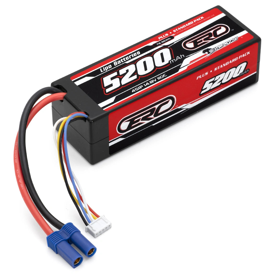 Sunpadow LiPo Battery 4s 14.8V 5200mAh 110C Hard Case EC5 Connector