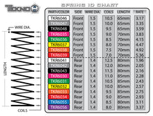 Tekno Shock Spring Set (front, 1.5 x 8.0T, 70mm) - TKR6037