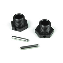 Tekno Wheel Hubs (aluminum, gun metal ano, w/pins, 2pcs, EB48) - TKR5071