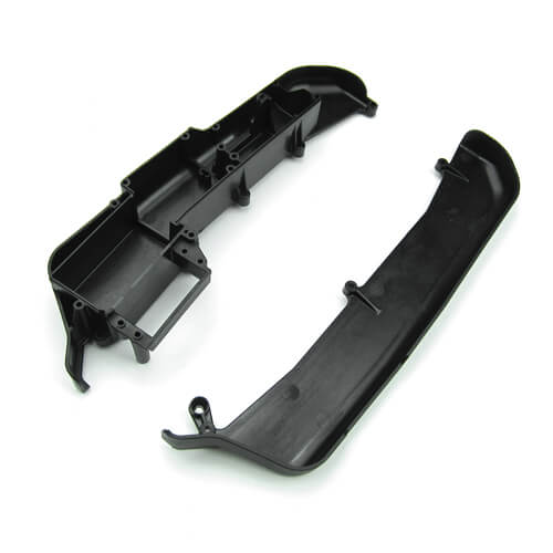 Tekno Radio Tray and Mud Guard Set (left/right side, NB48, NT48) - TKR5317