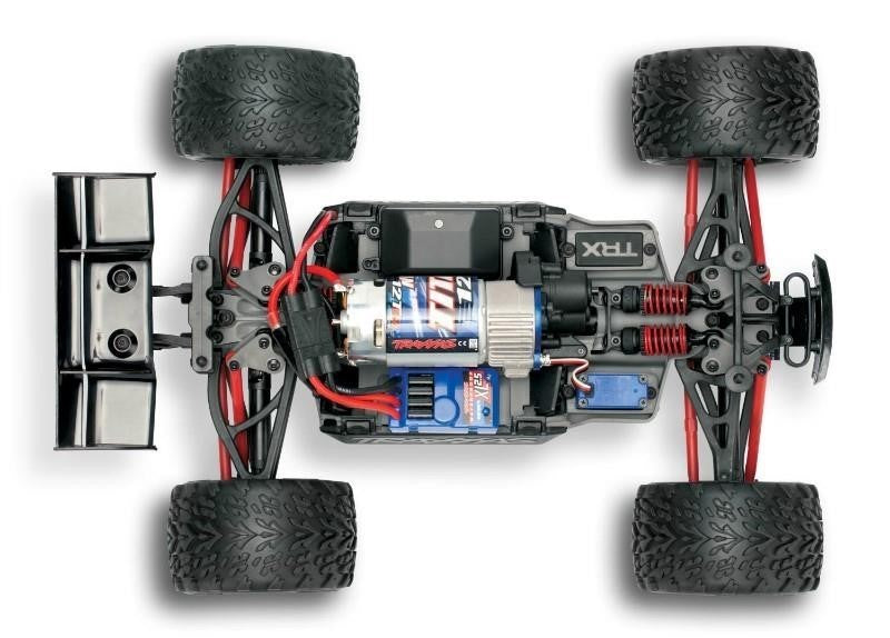 Traxxas E-Revo Brushed 1/16 4WD RTR Mini Monster Truck Offroad Auto + USB Ladegerät - 71054 - RCXX - RC Racing Shop | RC Models | Tuning & Spare Parts for Professionals