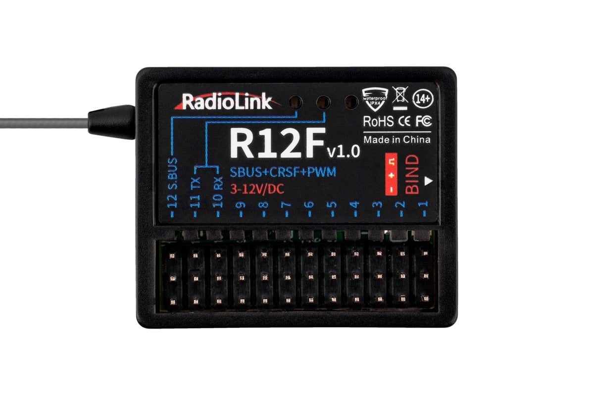 Télécommande RadioLink T12D 12 canaux avec récepteur R12F - 1RL0140