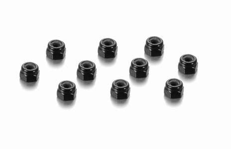 Hudy Alu Nut M3 black (10) - 296530-K - RCXX - RC Racing Shop | RC Models | Tuning & Spare Parts for Professionals