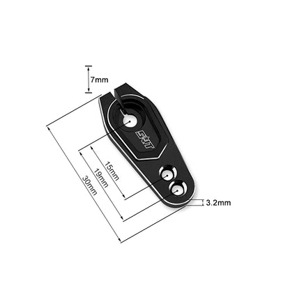 SRT Servo Horn Black Aluminium 25T (1) - TR-X5 - RCXX - rc racing for professionals