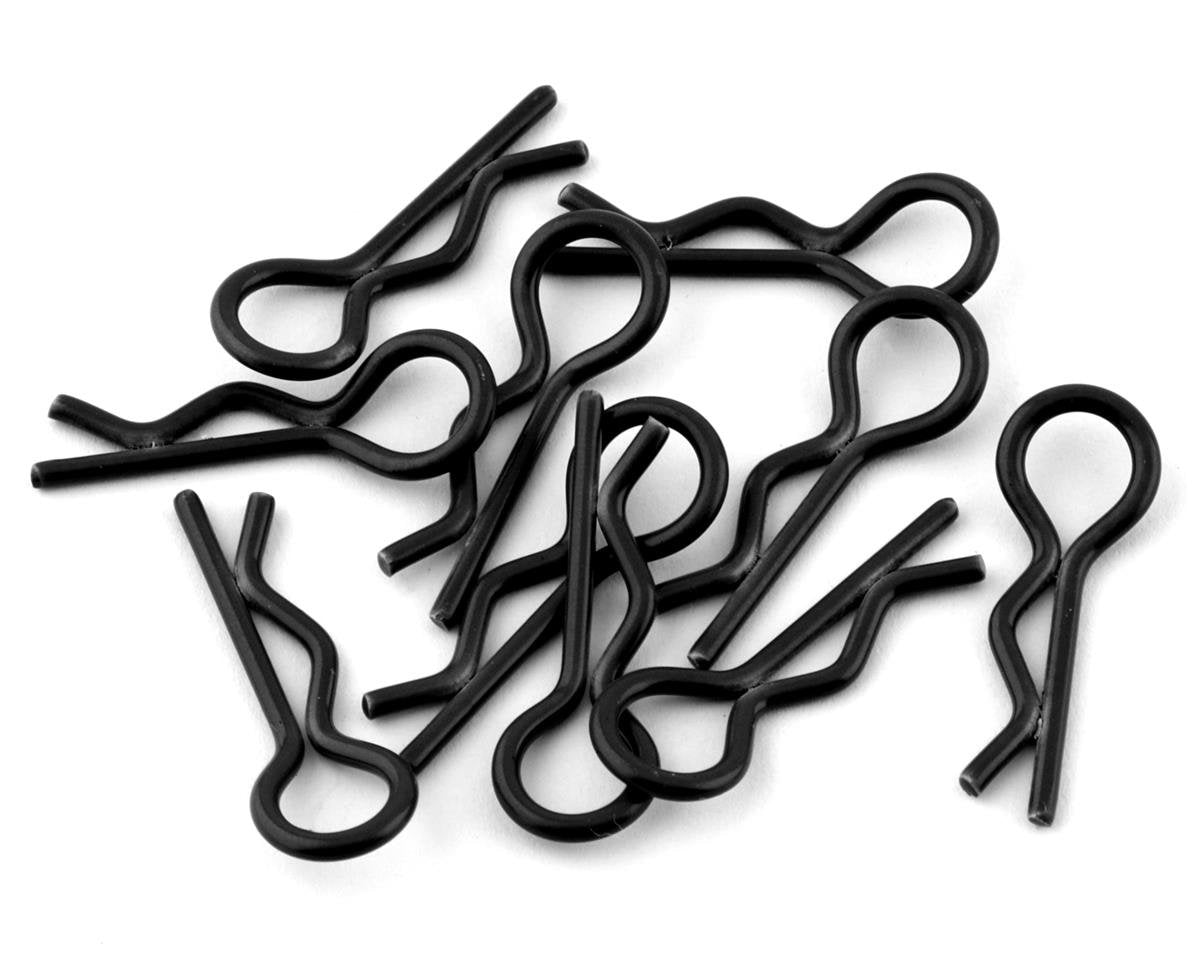 RC Body Clip For 1/8 1/10 1/12 Black (10)